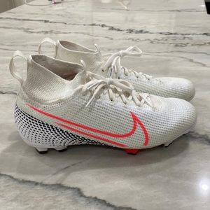 Nike Jr Mercurial Superfly 7 Elite FG 'White Black’ Soccer Cleats NEW 5.5Y/7W